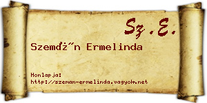 Szemán Ermelinda névjegykártya